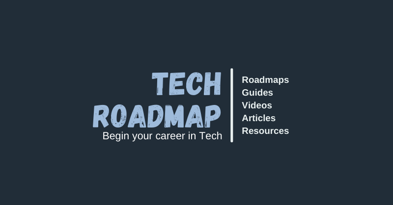 snapshot of Tech Roadmap's home page
